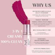 HOUSE OF MAKEUP Dab N Glow Easy-Blend Lip + Cheek Tint - Beet (8 g)