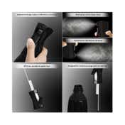 Bronson Professional Hair Spray Bottle Refillable Continuous Ultra Fine Water Mist - Black (150ml)