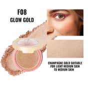 Oulac Blush Mono Frost - F08-Glow Gold (4.8 g)