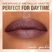 Lakme Be-Jewel Shimmer Lip Liquid with Ceramides, Luminous Matte Finish - 304 Nude Sparkle (3.5 ml)