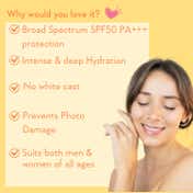 WishCare Sunscreen Body Lotion SPF50 PA+++ In Vivo Tested UV Protection No White Cast (100 ml)