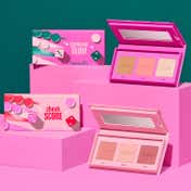 Benefit Cosmetics Game On Glow Mini Cheek Palette Bronzer Warm Seashell - Pink Blush & Highlighter