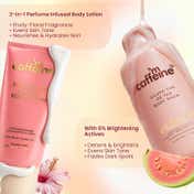 mCaffeine Sweet Escape Body Lotion,Guava Tini De-Tan Body Wash Floral-Fresh & Luxe Body Care Duo (2 pcs)