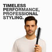 Ikonic Professional Carbon Fibre Roller Brush CFB 15 - Black
