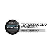 REDKEN Matte Clay Strong Hold,Styling Clay For Hairstyles That Lasts All Day (75 ml)