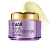 Lakme Retinol Advanced Renewal Night Gel Creme, with Pro-Retinol + Peptide for Fine Lines (50g)