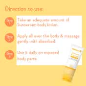 WishCare Sunscreen Body Lotion SPF50 PA+++ In Vivo Tested UV Protection No White Cast (100 ml)