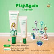 Innisfree Daily UV Dewy Barrier Sun Serum SPF 50+ PA++++ Set with Keychain (3 pcs)