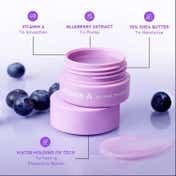 The Face Shop Vitamin A Lip Mask With Blueberry Extracts, Shea Butter For Soft, Plump Lips (5 g)
