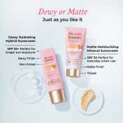 The Pink Foundry Dewy Hydrating Hybrid Sunscreen with 1% Squalene SPF 50+ UVA UVB PA++++ (50 g)