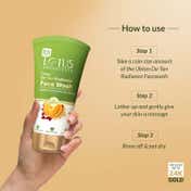 Lotus Botanicals Ubtan De-Tan Radiance Face Wash Infused with 24K Gold (7 g)