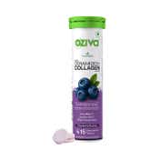 Oziva Phyto Ceramides+ Collagen Builder - Blueberry Flavour (15 Effervscent Tablets)