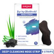 Sirona Bye Bye Blackheads Natural Charcoal Nose Strips for Women (8 pcs)