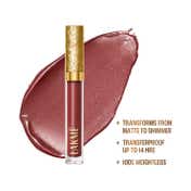 Lakme Be-Jewel Shimmer Lip Liquid with Ceramides, Luminous Matte Finish - 304 Nude Sparkle (3.5 ml)