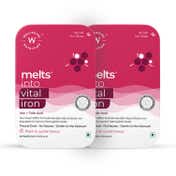 Wellbeing Nutrition Melts Vital Iron 19 mg - Peach & Lychee (30 Oral Strips)