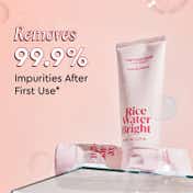 The Face Shop Rice Water Bright Foaming Cleanser - Best Korean Face Wash for Even Tone Skin (100ml)
