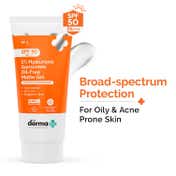 The Derma Co 1% Hyaluronic Sunscreen Oil-Free Matte Gel SPF 50 (80 g)