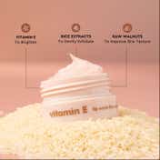 The Face Shop Vitamin E Korean Soothing Rice Lip Mask with Shea Butter for Soft, Hydrated Lips (5 g)
