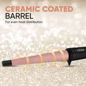 Vega I-Curl Hair Curler for Women with Ceramic Coated 0.5 inch-1 inch Barrel (VHCH-05)