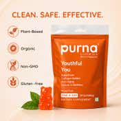 Purna Gummies Superfruits Collagen Gummies For Hair And Skin - Mixed Fruit Flavor (30 Pcs)
