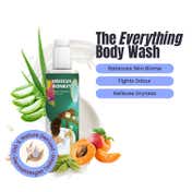 Hibiscus Monkey Probiotic Body Wash for the Microbiome, pH-Balanced,Sensitive Skin Friendly (200 ml)