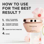 KERASTASE Gloss Absolu Crème Anti-Frizz Mask, Medium to Thick Hair, 4-Days Anti-Frizz (200 ml)