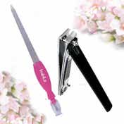 Babila Set of Large Nail Clipper & Nail File NCF-V058 (2 pcs)