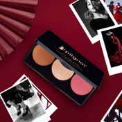 Pilgrim 3-in-1 Face Palette Blush, Highlighter & Contour - Soft Elegance (12 g)