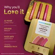 Mamaearth Moisture Matte Long Stay Lipstick Gift Set - Pink & Plum (3 pcs)