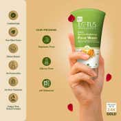 Lotus Botanicals Ubtan De-Tan Radiance Face Wash Infused with 24K Gold (7 g)