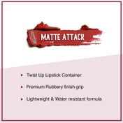 SUGAR Cosmetics Matte Attack Transferproof Lipstick - 02 Red Zeppelin (Chilli Red) (2 g)