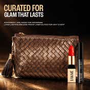 Lakme Wedding Guest Glam Kit Bullet Lipstick - Scarlet Rose Precision Eyeliner - Black (3 pcs)