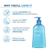 Bioderma Atoderm Gel Douche Ultra Gentle Soap Free Shower Gel with Niacinamide for 24H Hydration (500ml)