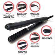 Alan Truman CRIMP Hair Styler with Ceramic Plates & Adjustable Temperature for Smooth Styling (1 Pc)