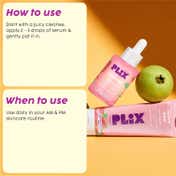 Plix Guava Powered Duo For Glowy Skin Hydrating Cleanser & 10% Vitamin C Dewy Serum (2 pcs)