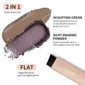 Oulac Brow & Eye Perfect Finishing Compact - 06-Charcoal Brown (3.2 g)