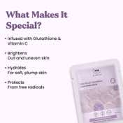 TNW The Natural Wash Radiance Boost Glutathione Face Sheet Mask (20 g)