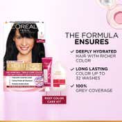 LOreal Paris New Excellence Creme Hair Color With Hyaluronic Acid, 1 Black, (100gm + 72ml)