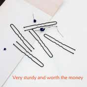 Bronson Professional U-Shaped Big Size Thick Ball Tip Metal Hair Pins (100 pcs)