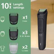 Philips 10-In-1 Multipurpose Trimmer for Face & Body for Men MG3931-15