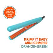 Alan Truman Krimp It Baby Mini Crimper - Orange & Green (1 Pc)