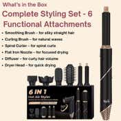 Ktein 6-in-1 Hot Air Hair Styler for Women - 1000W