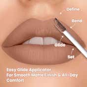 TNW The Natural Wash Comfy Matte Liquid Lipstick, Weightless, Hydrating - 04 Ballroom Secret (3 ml)