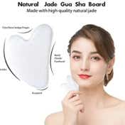 SEMINO Pearl White Gua Sha Facial Tools Set - White (2 pcs)