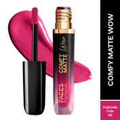 Faces Canada Comfy Matte Wow Liquid Lipstick - Fuschia Fun 06 (3.8 ml)