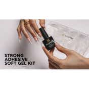 BLUESKY Soft Gel Tips Kit with Strong Adhesive - Stiletto Nails (3 pcs)