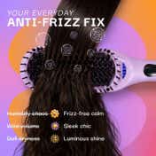 Bombae Pro Ceramic Ionic Hair Straightener Brush - 5X Less Frizz 2X More Volume (1 pc)