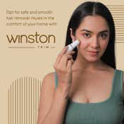 WINSTON 2 In 1 Rechargeable Face & Eyebrow Trimmer for Women - Blue
