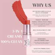 HOUSE OF MAKEUP Dab N Glow Easy-Blend Lip + Cheek Tint - Peach Cobbler (8 g)