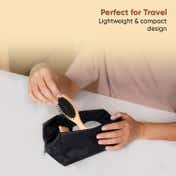 Vega Wooden Compact Hair Brush For Men And Women (R4-CB)